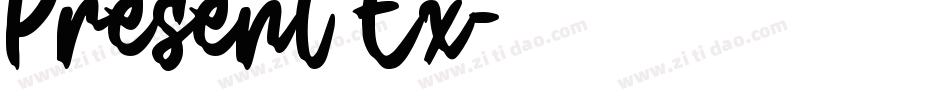 Present Ex字体转换